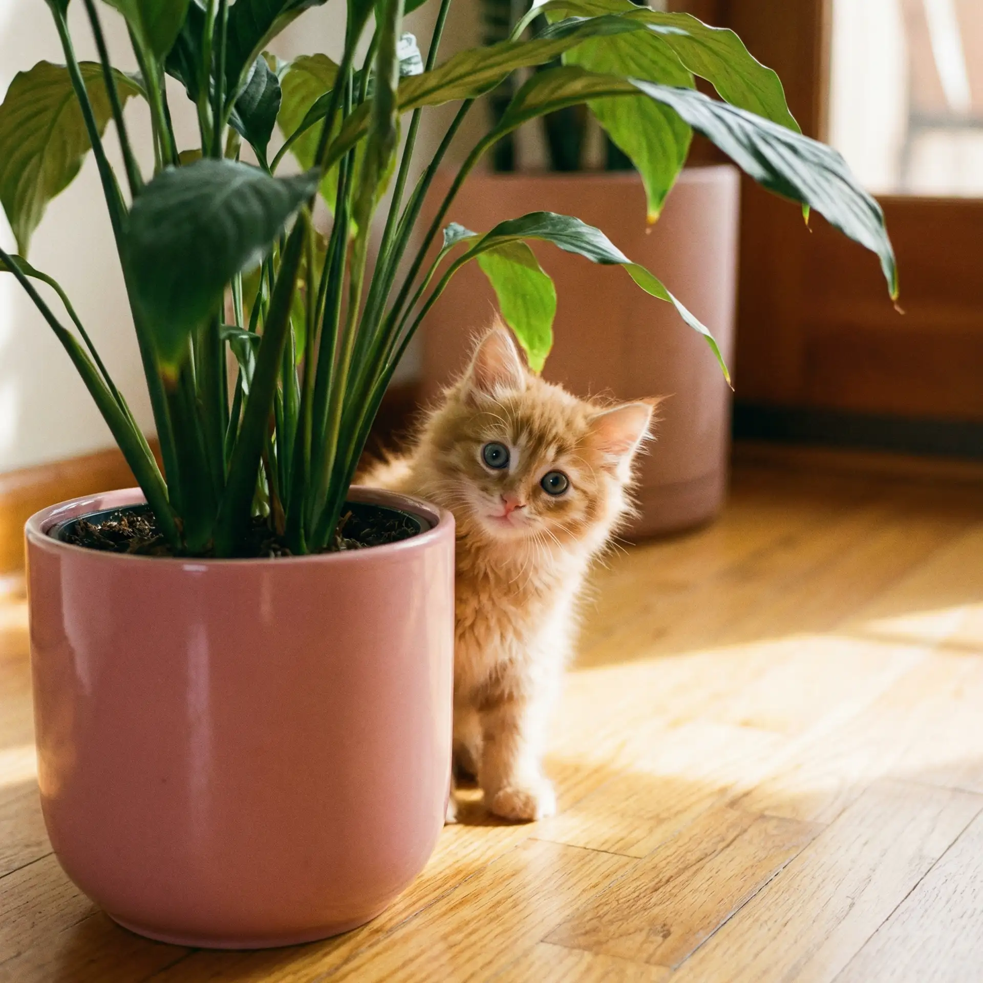 小猫从花盆后探头 - 芒果视频手机版